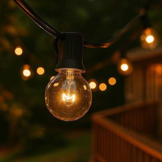 Tira de Luces Vintage para Jardín, Terraza o Eventos – 7.6 m