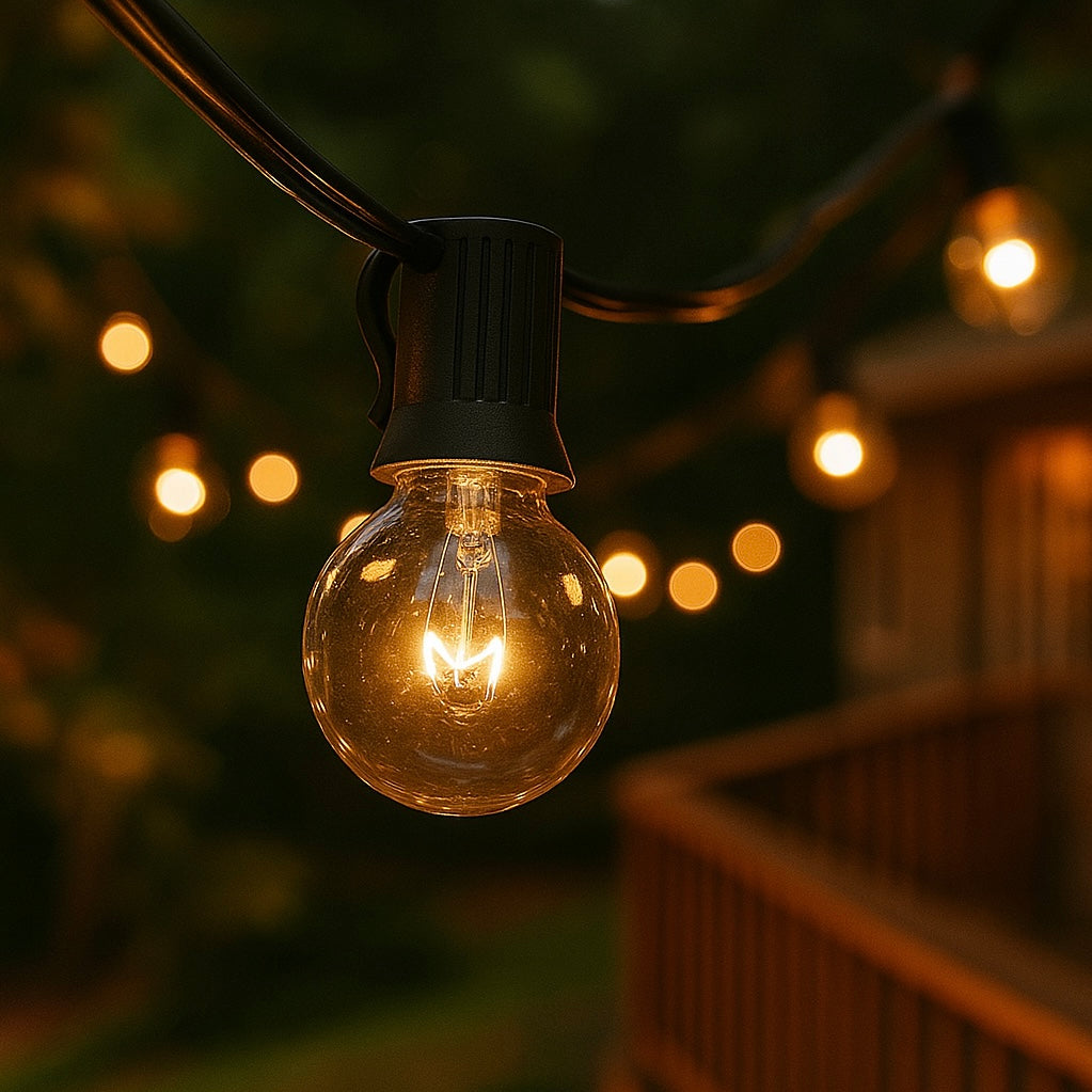 Tira de Luces Vintage para Jardín, Terraza o Eventos – 7.6 m