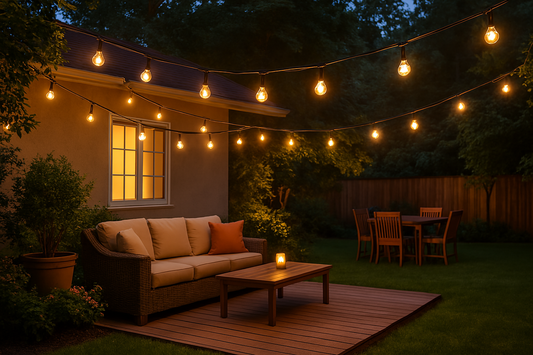 Tira de Luces Vintage para Jardín, Terraza o Eventos – 7.6 m