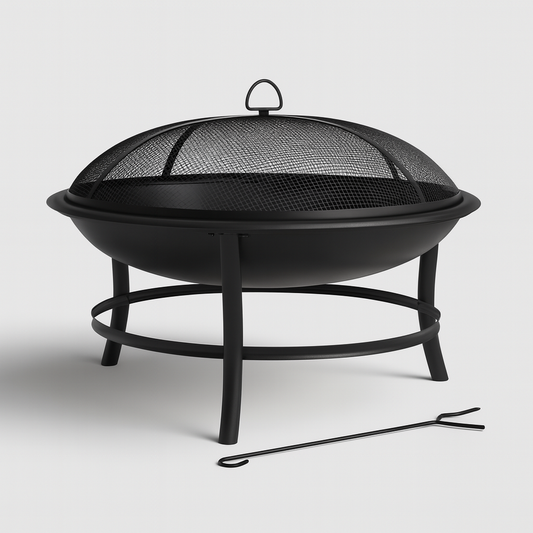 Fogatera de 26” Estilo Rústico – Ideal para Terraza, Patio o Jardín